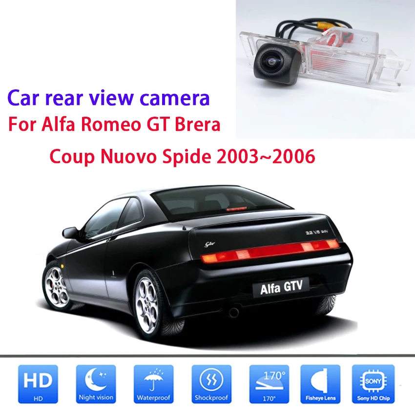 Автомобильная камера заднего вида для Alfa Romeo GT Brera переворот Nuovo Spide 2003 ~ 2006 камера заднего вида для номерного знака
Автомобильная камера заднего вида для Alfa Romeo GT Brera переворот Nuovo Spide 2003 ~ 2006 камера заднего вида для номерного знака