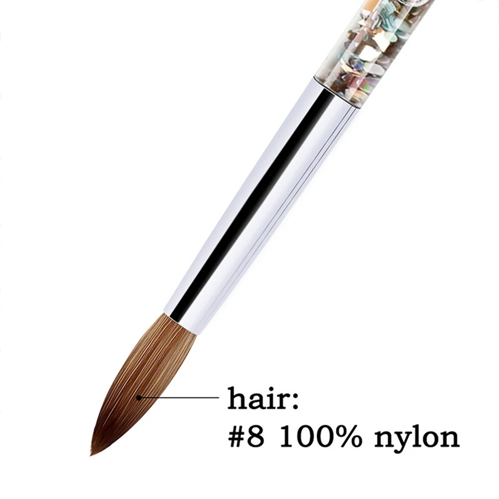7 Sizes Nail Art Brush For Acrylic Powder 100% Nylon Manicure Acrylic Nails Round Nail Art Brush With Liquid Glitter Handle
7 Sizes Nail Art Brush For Acrylic Powder 100% Nylon Manicure Acrylic Nails Round Nail Art Brush With Liquid Glitter Handle