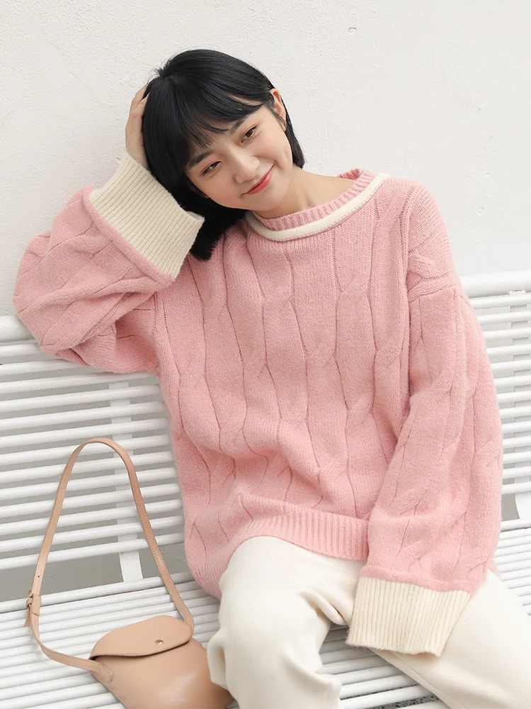 Sweater women's autumn and winter wear loose lazy wind Retro Japanese new pullover student Mori base shirt thick
Sweater women's autumn and winter wear loose lazy wind Retro Japanese new pullover student Mori base shirt thick