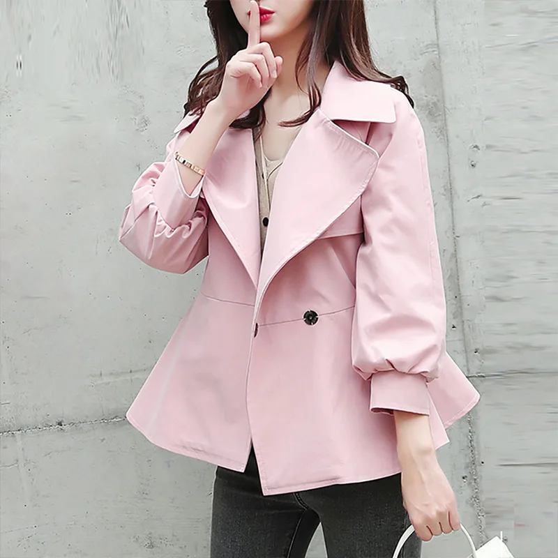 Casaco Feminino 2021 Short Trench Coat For Women Autumn Spring Women's Windbreaker Outwear Trench Female
Casaco Feminino 2021 Short Trench Coat For Women Autumn Spring Women's Windbreaker Outwear Trench Female