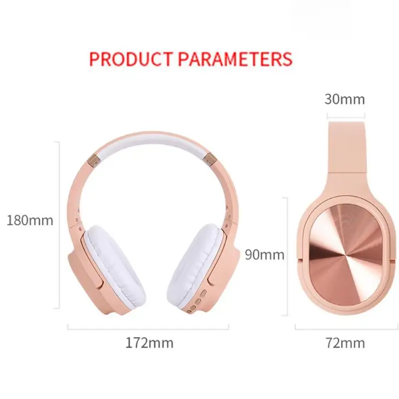 New GS-H8 Wireless Bluetooth 5.0 Headset Foldable Portable Adjustable Gaming Streaming Headset Support TF Card Fashion Headphone 
New GS-H8 Wireless Bluetooth 5.0 Headset Foldable Portable Adjustable Gaming Streaming Headset Support TF Card Fashion Headphone