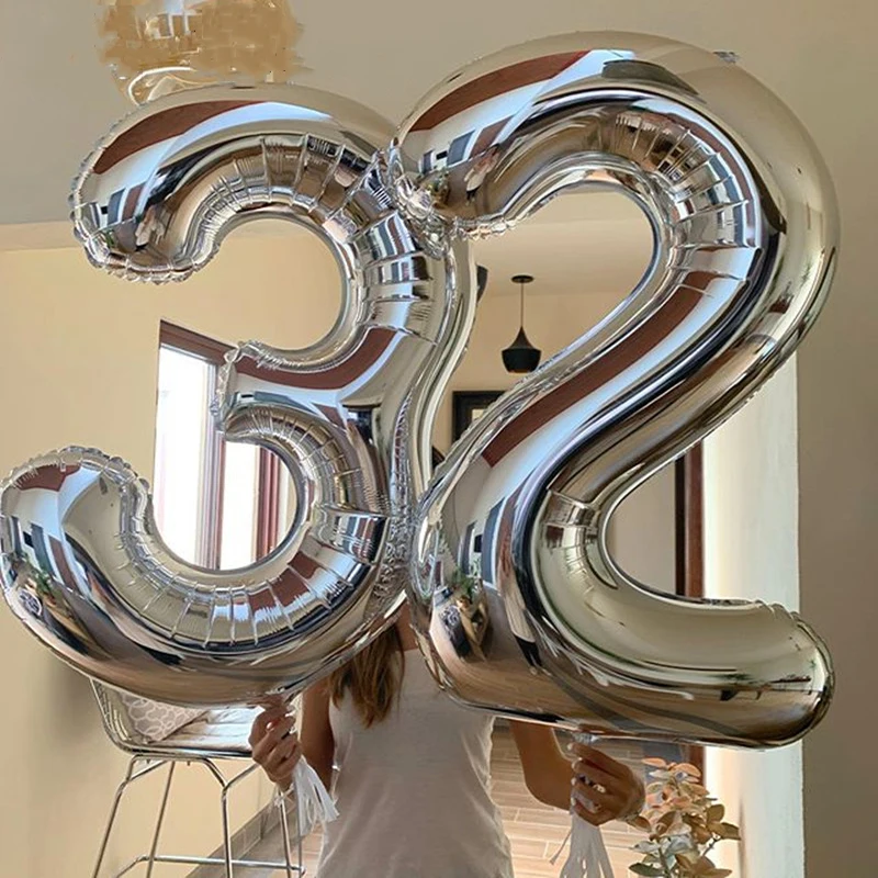Big Number Foil Balloons Size 32&40 Inch Balloon Blue/Pink 0-9 Birthday Wedding Engagement Party Decor Globos Kids Ball Supplies
Big Number Foil Balloons Size 32&40 Inch Balloon Blue/Pink 0-9 Birthday Wedding Engagement Party Decor Globos Kids Ball Supplies