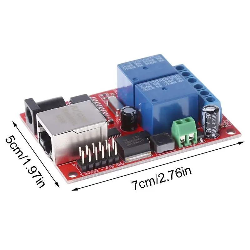 LAN Ethernet 2 Way Relay Board Delay Switch TCP/UDP Controller Module 
LAN Ethernet 2 Way Relay Board Delay Switch TCP/UDP Controller Module