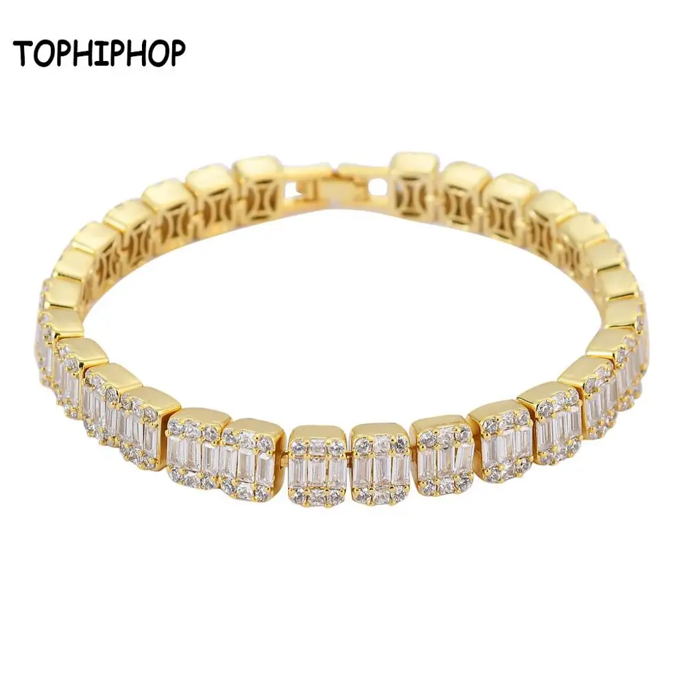 TOPHIPHOP 9mm Square Zirconia Bracelet Bling Cubic Zirconia Bracelet Ice Out Gold Silver Charm Tennis Chain Hip Hop Jewelry Gift
TOPHIPHOP 9mm Square Zirconia Bracelet Bling Cubic Zirconia Bracelet Ice Out Gold Silver Charm Tennis Chain Hip Hop Jewelry Gift