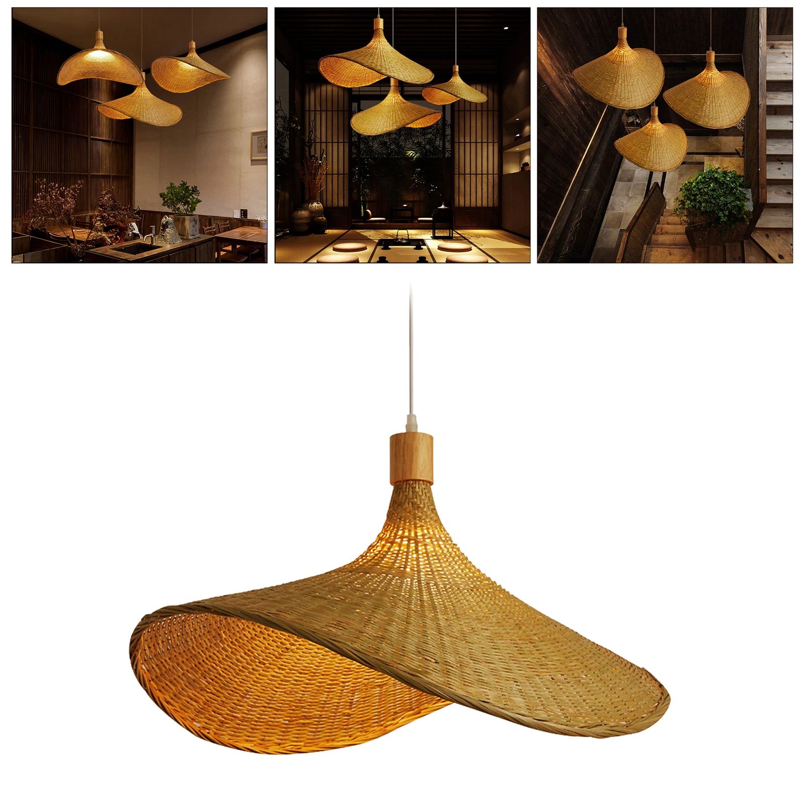 Rattan Handwoven Pendant Ceiling Light Lampshade E27 Restaurant Hotel Hall Office Hanging Lamp Fitting Minimalist Bedrooms Loft
Rattan Handwoven Pendant Ceiling Light Lampshade E27 Restaurant Hotel Hall Office Hanging Lamp Fitting Minimalist Bedrooms Loft