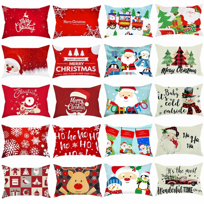1Pc 30x50cm Christmas Cushion Cover Cute Santa Claus Deer Pillow Case Throw Pillow Cover for Xmas New Year Party Home Sofa Decor
1Pc 30x50cm Christmas Cushion Cover Cute Santa Claus Deer Pillow Case Throw Pillow Cover for Xmas New Year Party Home Sofa Decor