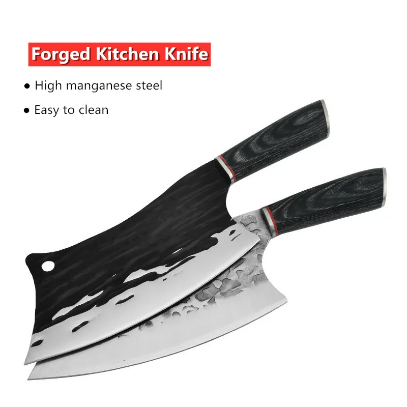 Household Chop Bone Knife Old Fashioned Forged Meat Cleaver Sharp High Manganese Steel Slicing Knifes Cooking Kitchen Knife
Household Chop Bone Knife Old Fashioned Forged Meat Cleaver Sharp High Manganese Steel Slicing Knifes Cooking Kitchen Knife