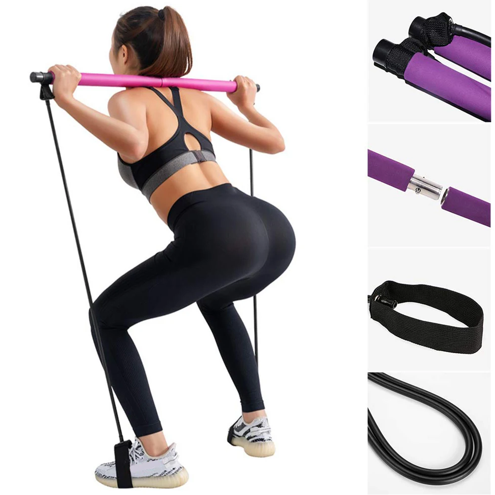 Portable Pilates Exercise Stick Toning Bar Fitness Home Yoga Gym Body Workout Body Abdominal Resistance Bands Rope Puller Kit#35
Portable Pilates Exercise Stick Toning Bar Fitness Home Yoga Gym Body Workout Body Abdominal Resistance Bands Rope Puller Kit#35