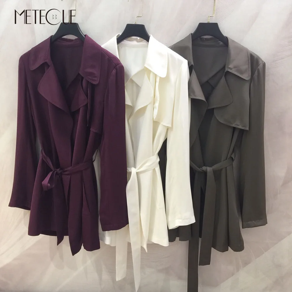 100% Thick Silk Women Trench Coat with Adjustable Belt 2021 New Fashion Autumn Winter Women Outfit
100% Thick Silk Women Trench Coat with Adjustable Belt 2021 New Fashion Autumn Winter Women Outfit