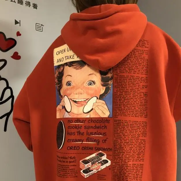 Carttoon Character Print Fleece Hoodies Hip Hop Casual Pullover Hooded Sweatshirt Women Harajuku Casual Fashion Streetwear L1382
Carttoon Character Print Fleece Hoodies Hip Hop Casual Pullover Hooded Sweatshirt Women Harajuku Casual Fashion Streetwear L1382