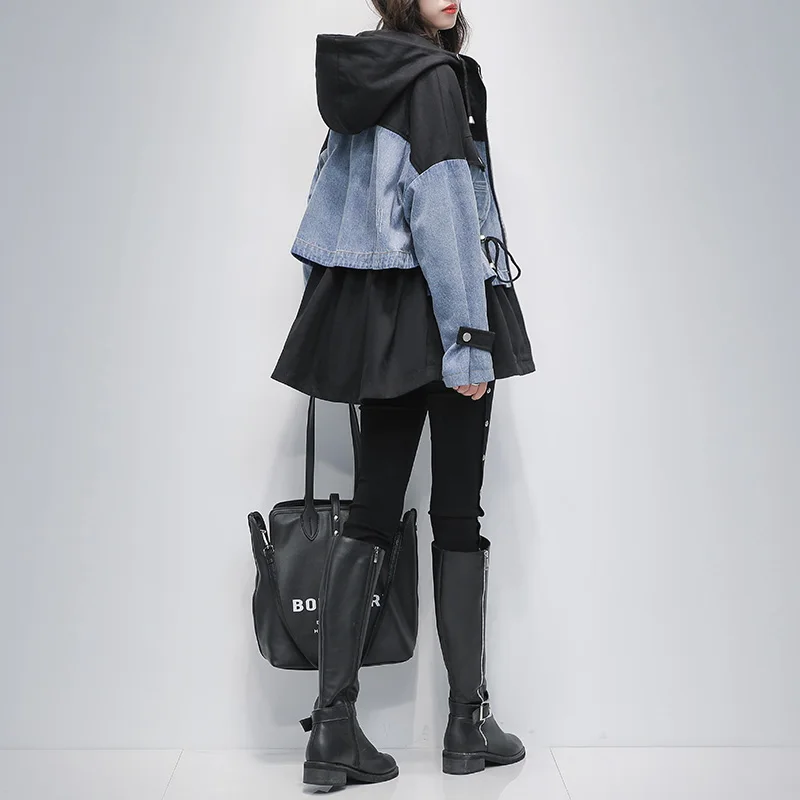 Large Size Dress Ropa Para Gordas Windbreaker 2020 Autumn New Slim Cover Meat 200 Jin Fat Large Girl's Age-Reducing Jeans Coat
Large Size Dress Ropa Para Gordas Windbreaker 2020 Autumn New Slim Cover Meat 200 Jin Fat Large Girl's Age-Reducing Jeans Coat