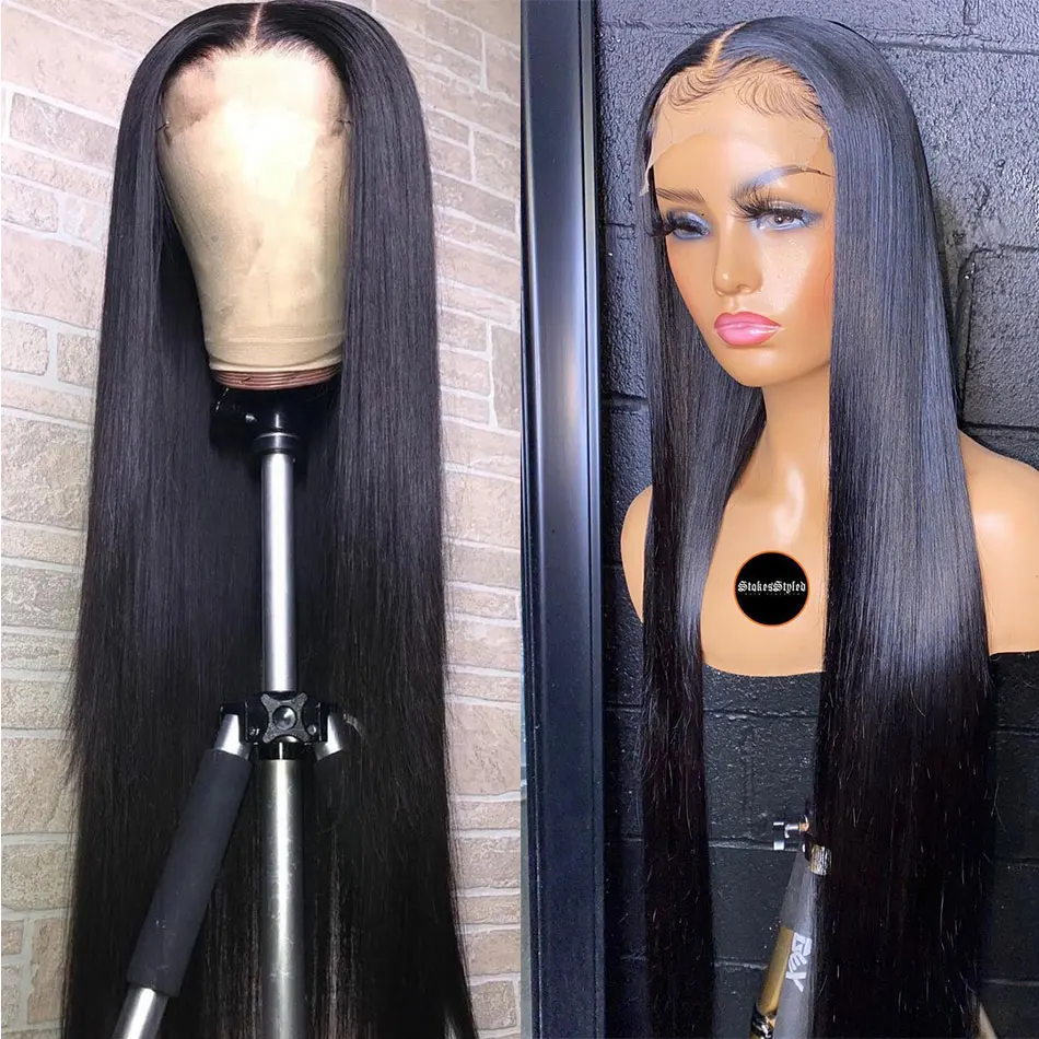 Remy Brazilian Straight 5x5 Lace Human Hair Wig Black Women 28 30 Inch Pre Plucked 4x4 13x6 Lace Closure Frontal Glueless Wig
Remy Brazilian Straight 5x5 Lace Human Hair Wig Black Women 28 30 Inch Pre Plucked 4x4 13x6 Lace Closure Frontal Glueless Wig