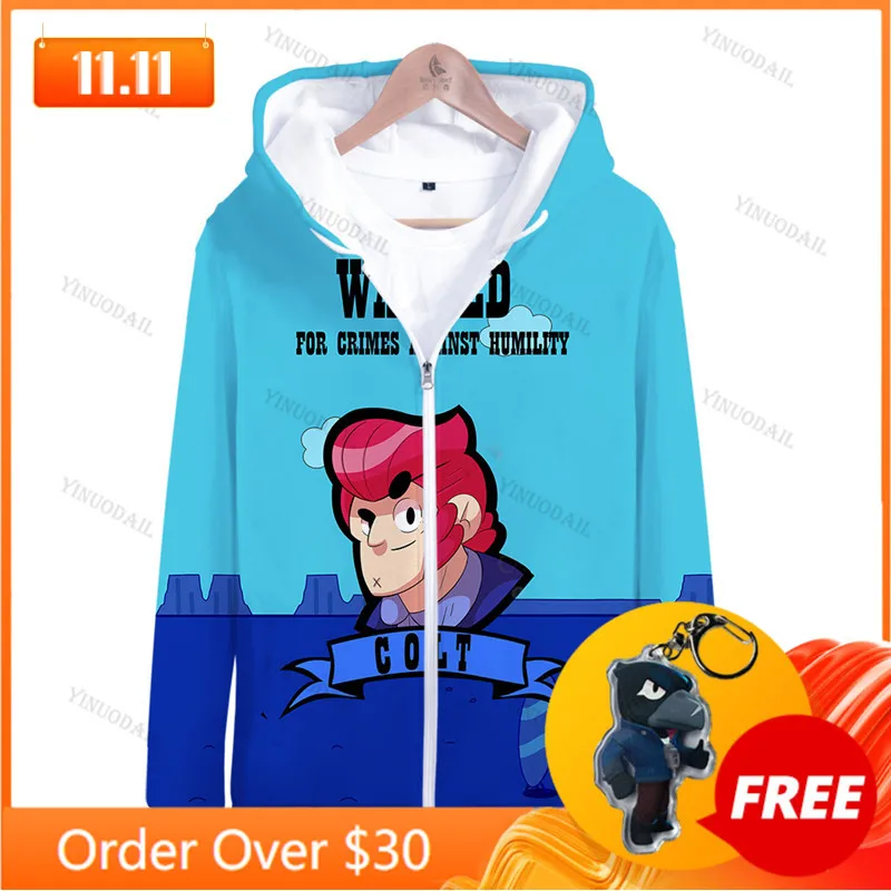 Boys Girls Cartoon Jacket Tops Teen Clothes Browlings Star, 3 To 14 Years Spike Kids Hoodies Browlers 3D Printed Sweatshirt
Boys Girls Cartoon Jacket Tops Teen Clothes Browlings Star, 3 To 14 Years Spike Kids Hoodies Browlers 3D Printed Sweatshirt