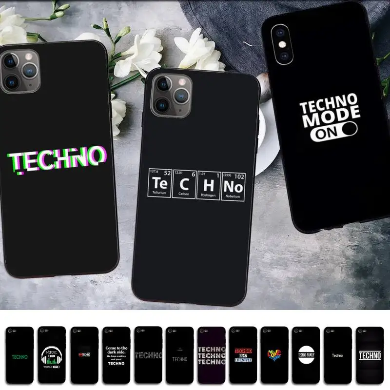 Чехол для телефона MaiYaCa с технической музыкой iPhone 11 12 13 mini pro XS MAX 8 7 6 6S Plus X 5S SE 2020 XR |
