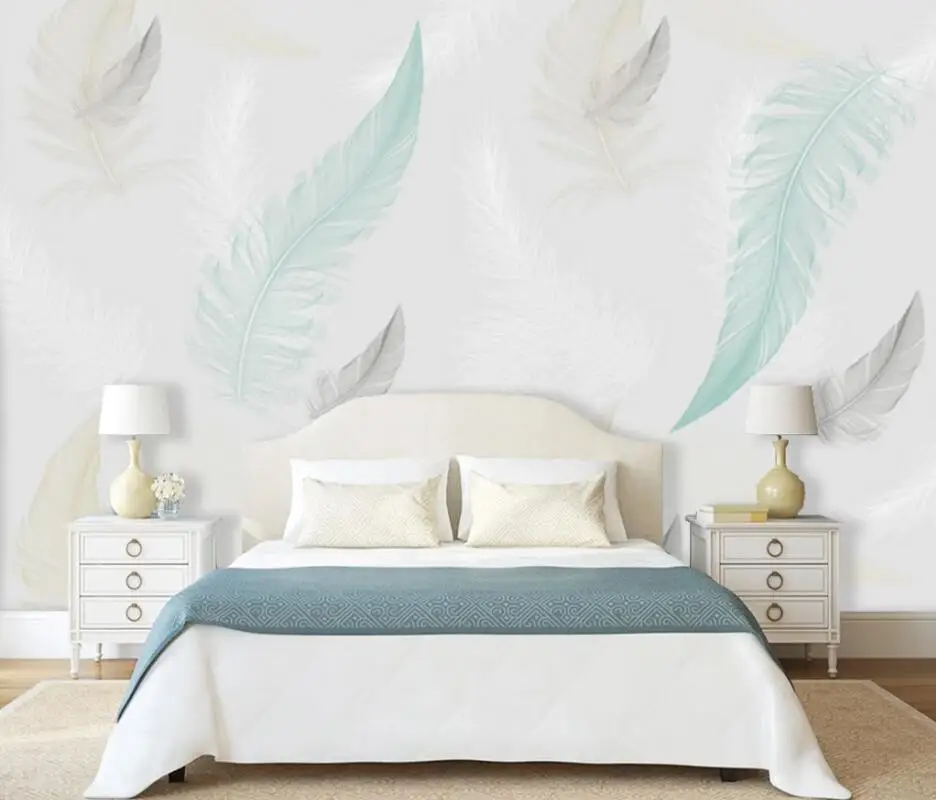 AINYOOUSEM Small fresh oil painting feather living room background papier peint papel de parede wallpaper 3d wallpaper stickers
AINYOOUSEM Small fresh oil painting feather living room background papier peint papel de parede wallpaper 3d wallpaper stickers
