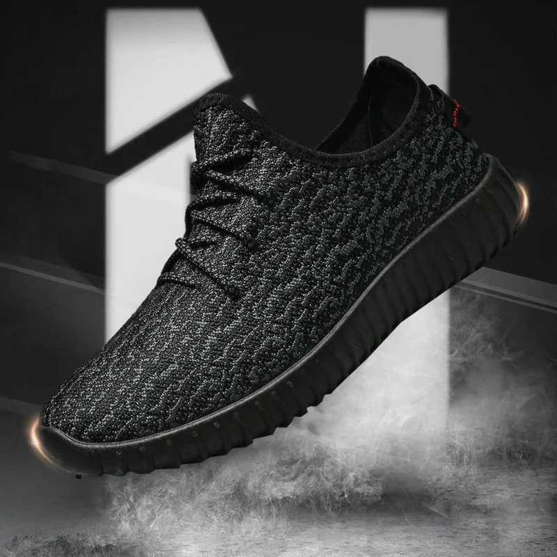 Кроссовки мужские дышащие сетчатые, повседневная спортивная обувь, большие размеры, черные 
Кроссовки мужские дышащие сетчатые, повседневная спортивная обувь, большие размеры, черные