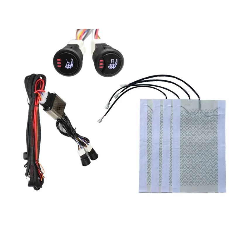 Car Seat Heater Universal 12V Carbon Fiber Car Seat Heat Pads Kit Level 3 Switch Cushion Set Winter Warmer Seat Cover
Car Seat Heater Universal 12V Carbon Fiber Car Seat Heat Pads Kit Level 3 Switch Cushion Set Winter Warmer Seat Cover