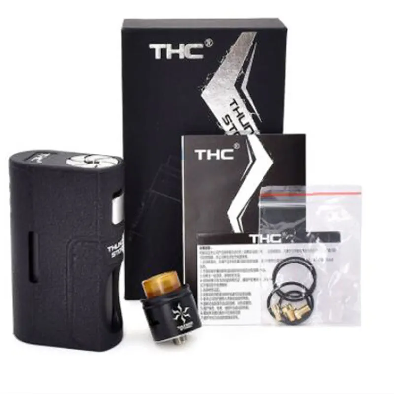 

100% Origina THC Thunder Storm BF Box Mod Bottom Feeder Squonk Mechanical Mod 18650 20700 21700 vape for 510 Thread rda rdta