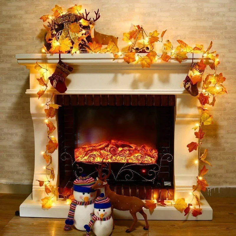 Hot Thanksgiving Fall Decorations Leaf Garland String Lights for Indoor Outdoor etre 30 LED Maple Leaves Light Decor Party
Hot Thanksgiving Fall Decorations Leaf Garland String Lights for Indoor Outdoor etre 30 LED Maple Leaves Light Decor Party