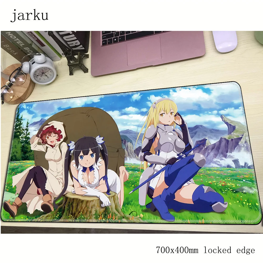 DanMachi mouse pad gamer Personality 700x400mm notbook mouse mat Customized gaming mousepad best pad mouse PC desk padmouse
DanMachi mouse pad gamer Personality 700x400mm notbook mouse mat Customized gaming mousepad best pad mouse PC desk padmouse