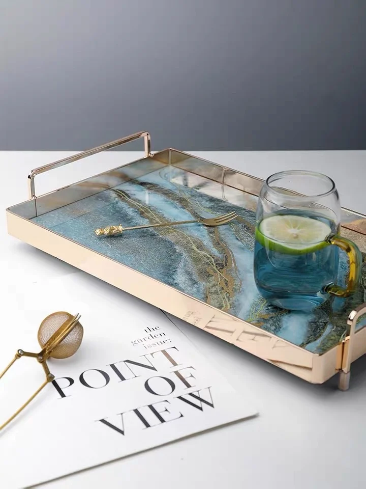 Nordic Light Luxury Agate Pattern Glass Tray Minimalist Home Cosmetics Jewelry Organizer Table Rectangular Bathroom Storage Tray
Nordic Light Luxury Agate Pattern Glass Tray Minimalist Home Cosmetics Jewelry Organizer Table Rectangular Bathroom Storage Tray