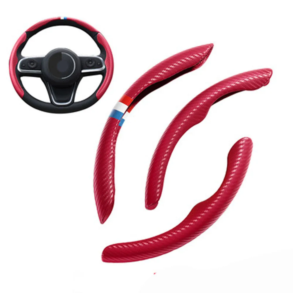 3pcs Abs Universal Car Steering Wheel Cover Non-Slip Anti Dust Booster Cover Trim Frame Carbon Fiber Texture Interior Accessory
3pcs Abs Universal Car Steering Wheel Cover Non-Slip Anti Dust Booster Cover Trim Frame Carbon Fiber Texture Interior Accessory