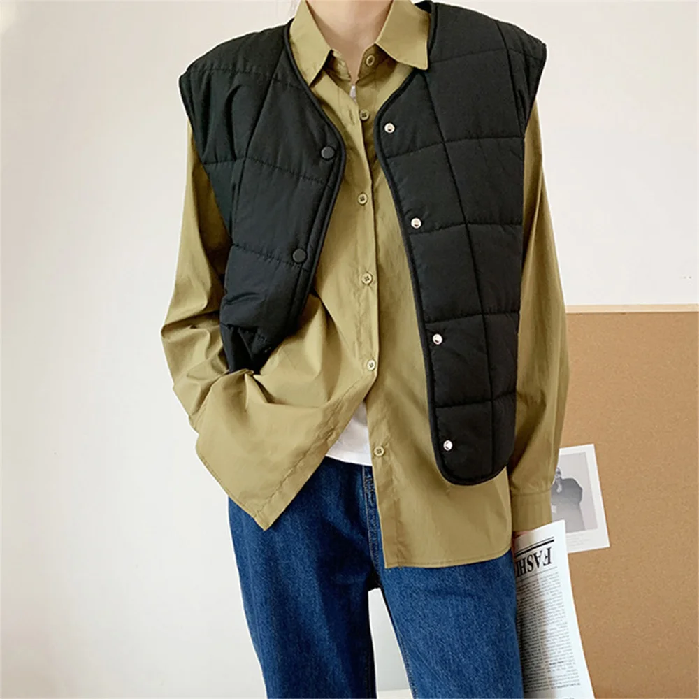 동대문 2021 Elegant Parka Fashion Cotton Warm Vest OL Retro Casual Jacket All Match Winter Outwear New Women Sleeveless Coats 
동대문 2021 Elegant Parka Fashion Cotton Warm Vest OL Retro Casual Jacket All Match Winter Outwear New Women Sleeveless Coats
