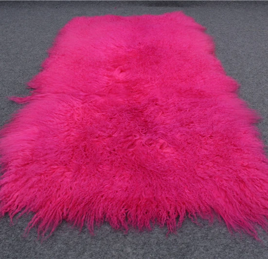 Long curly hairs hot pink mongolian sheep fur plate super soft fur throw blanket
Long curly hairs hot pink mongolian sheep fur plate super soft fur throw blanket