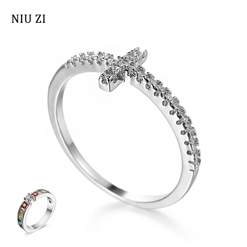 Women Fashion Simple Silver Color Rings Colorful Crystal Zircon Ring Rainbow Couples Rings Aesthetic Accessories Teen Girl Gifts
Women Fashion Simple Silver Color Rings Colorful Crystal Zircon Ring Rainbow Couples Rings Aesthetic Accessories Teen Girl Gifts
