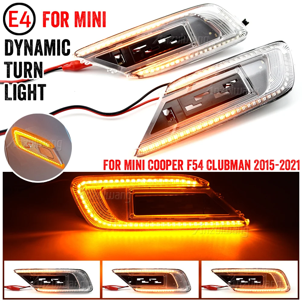 For Mini Cooper F54 Clubman 2015 2016 2017 2018 2019 2020 Dynamic LED Side Fender Marker Light Flashing Sequential Turn Signal
For Mini Cooper F54 Clubman 2015 2016 2017 2018 2019 2020 Dynamic LED Side Fender Marker Light Flashing Sequential Turn Signal