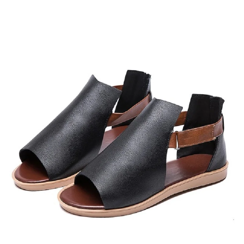 Sandals women foreign trade new flat-heeled women shoes fish mouth flat European and American plus size women Roman sandals
Sandals women foreign trade new flat-heeled women shoes fish mouth flat European and American plus size women Roman sandals