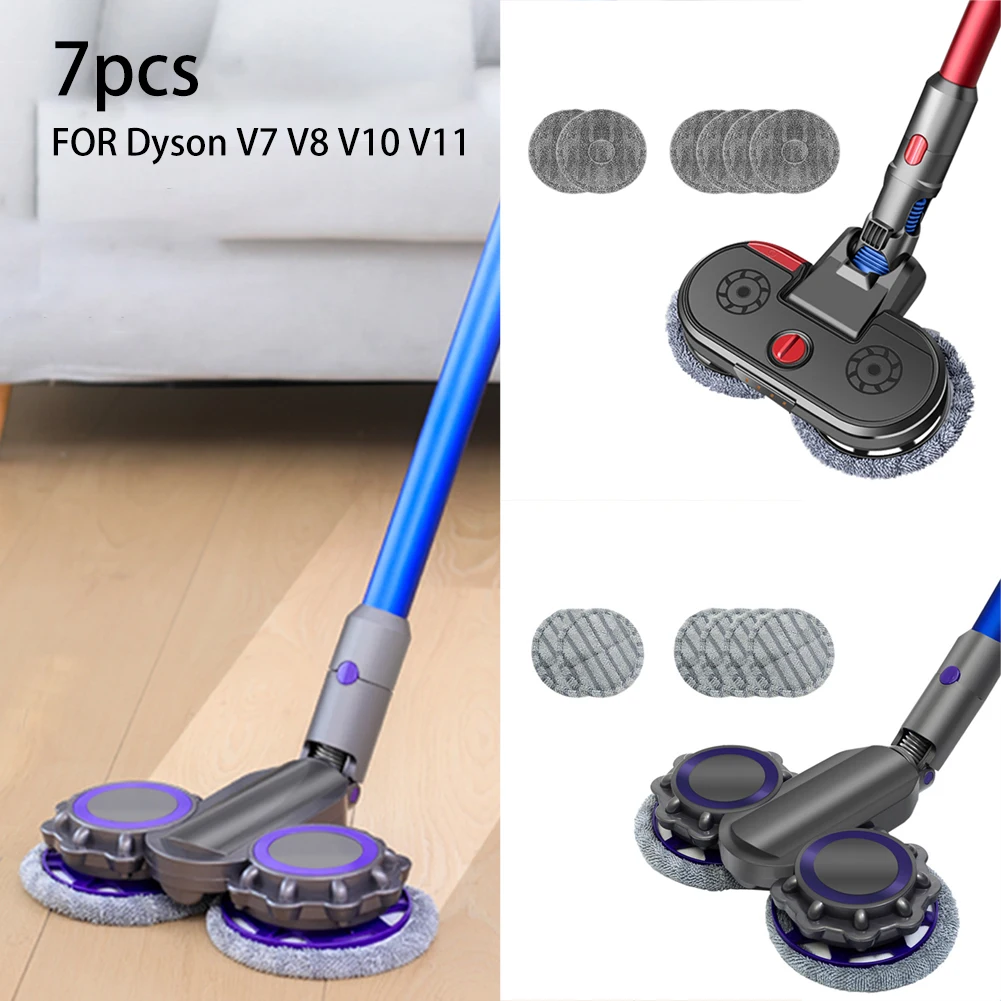 1*Mop Head+6*Mop Cloth Washable Reusable Wet/dry Mop For Dyson V6 V7 V8 V10 V11 Vacuum Cleaner Parts Household Cleaing Tools
1*Mop Head+6*Mop Cloth Washable Reusable Wet/dry Mop For Dyson V6 V7 V8 V10 V11 Vacuum Cleaner Parts Household Cleaing Tools
