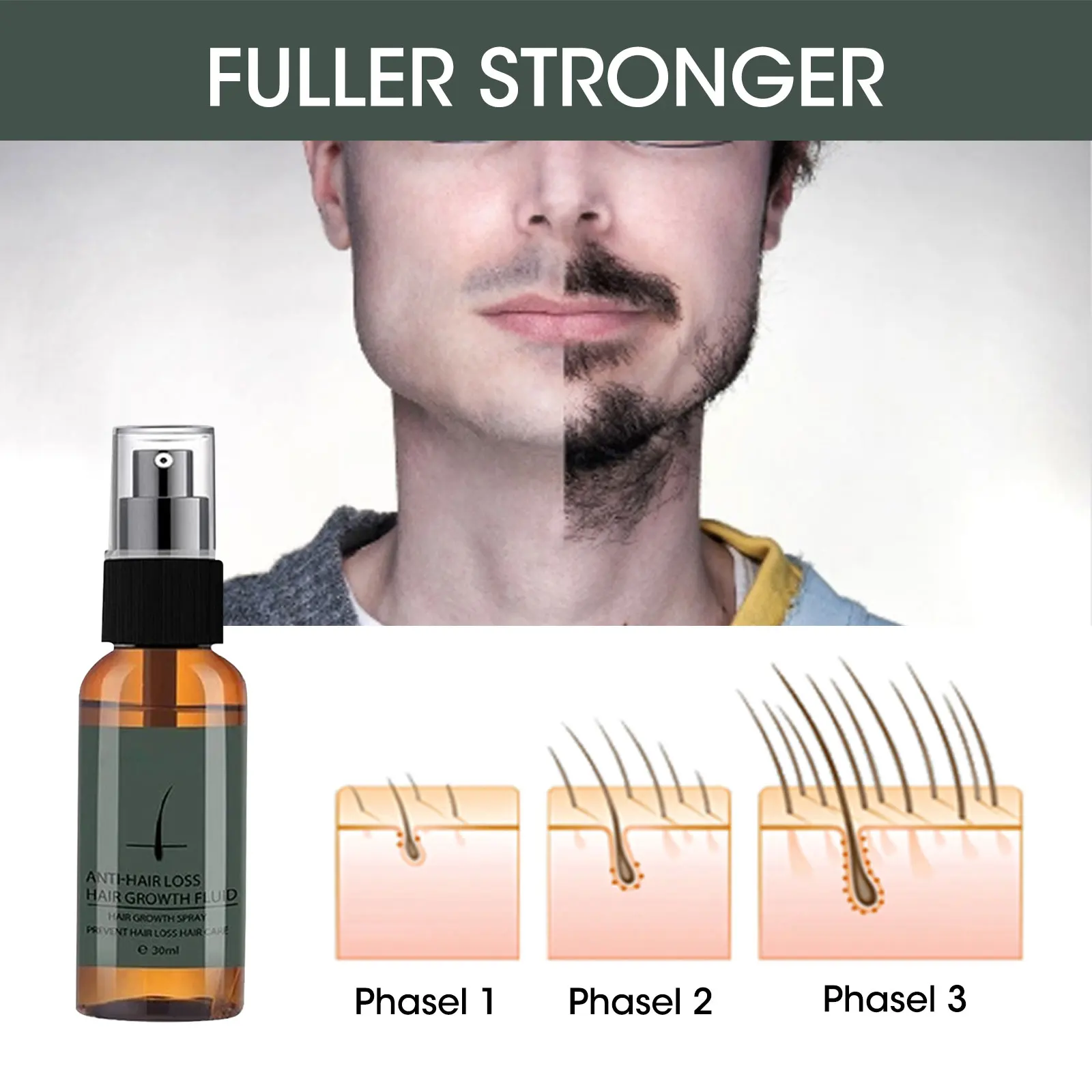 30ml Beard Oil Natural Organic Thick Anti-flaking Beard Care Oil Lasting Moisturizing Beauty Beard Growth Spray
30ml Beard Oil Natural Organic Thick Anti-flaking Beard Care Oil Lasting Moisturizing Beauty Beard Growth Spray