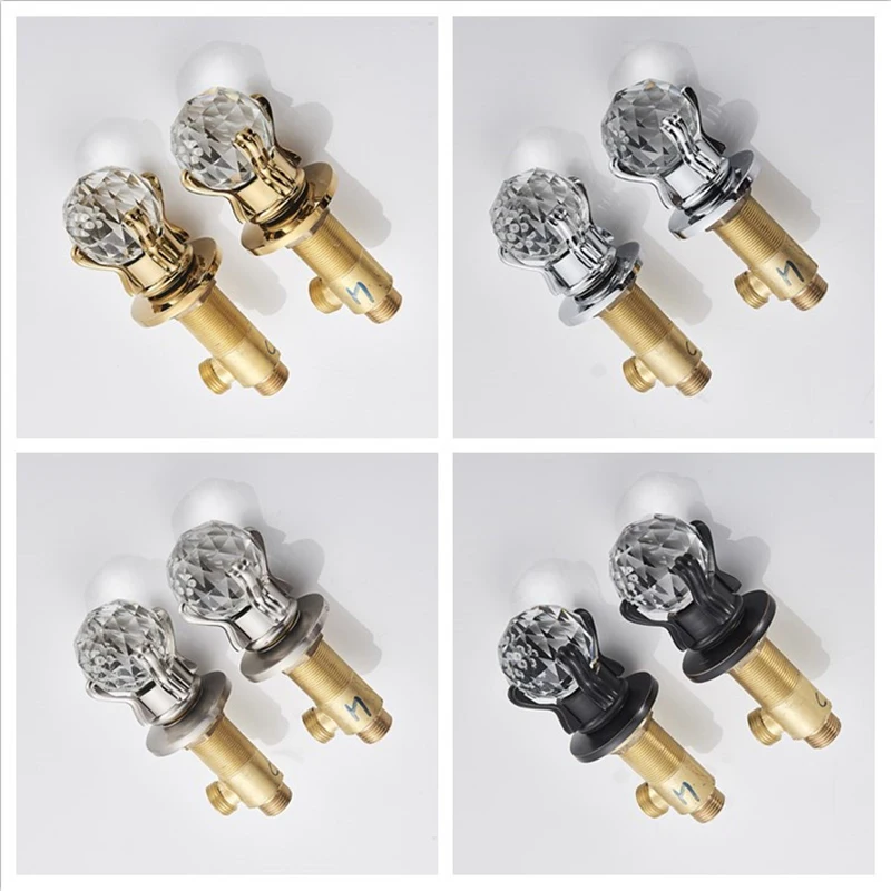 A Variety of Styles Luxury Crystal Replacement Handle for Bathroom Basin Faucet 2 Pcs Hot and Cold Water Mixer Tap Handles
A Variety of Styles Luxury Crystal Replacement Handle for Bathroom Basin Faucet 2 Pcs Hot and Cold Water Mixer Tap Handles