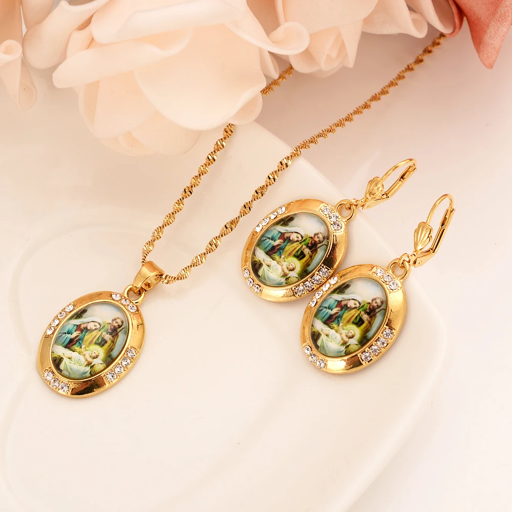 gold cz diamond Mary Jewelry Sets drop Earring Necklace chain Jewelry Sets for Women girls party gift
gold cz diamond Mary Jewelry Sets drop Earring Necklace chain Jewelry Sets for Women girls party gift