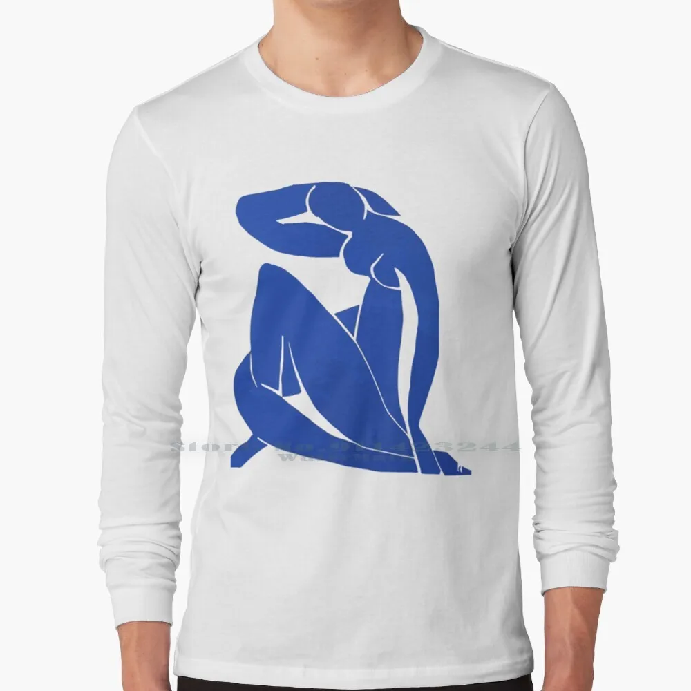 

Henri Matisse-Blue 1952-Original Artwork Reproduction Long Sleeve T Shirt Tee Matisse Paintings Matisse Cut Outs Henri Matisse