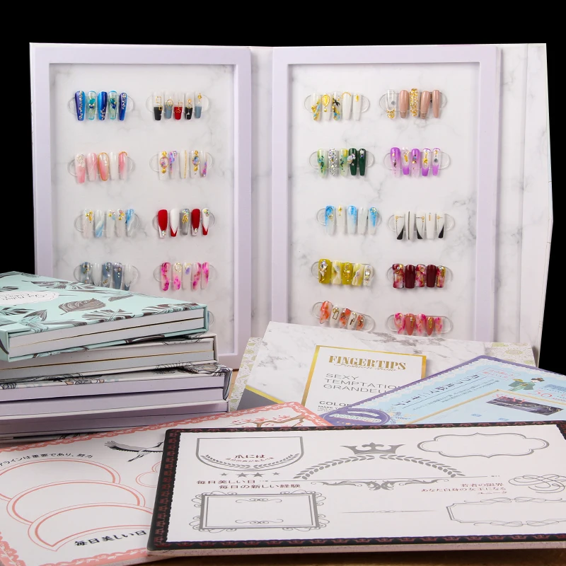 Nail Display Book Tips Leather Cover Gel Polish Display Chart Salon Tools With False Tips Showing Shelf Painting Dedicated
Nail Display Book Tips Leather Cover Gel Polish Display Chart Salon Tools With False Tips Showing Shelf Painting Dedicated