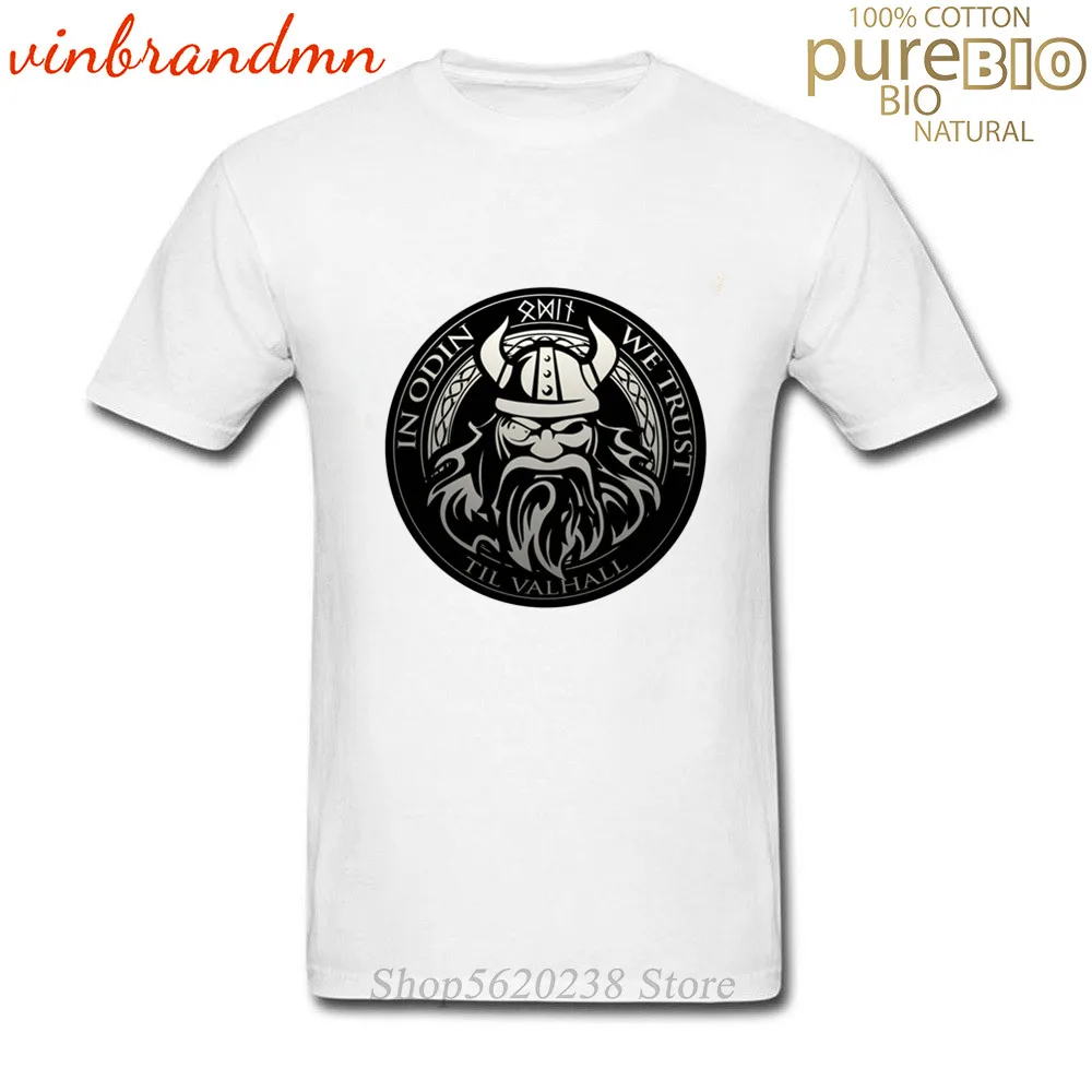 

Summer Casual Short Sleeve Tops Tees Vikings Sons of Odin Valhalla Cotton T-shirt For Men XS-3XL Vikings Tee Shirt Streetwear