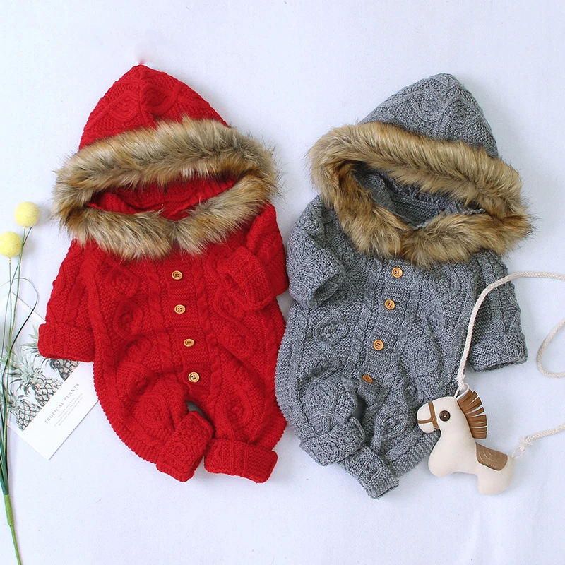LZH 0-24M Infant Clothing Winter Overall Baby Boy Girl Clothes Fur Hooded Knit Jumpsuit Newborn Baby Clothes Autumn Baby Rompers
LZH 0-24M Infant Clothing Winter Overall Baby Boy Girl Clothes Fur Hooded Knit Jumpsuit Newborn Baby Clothes Autumn Baby Rompers