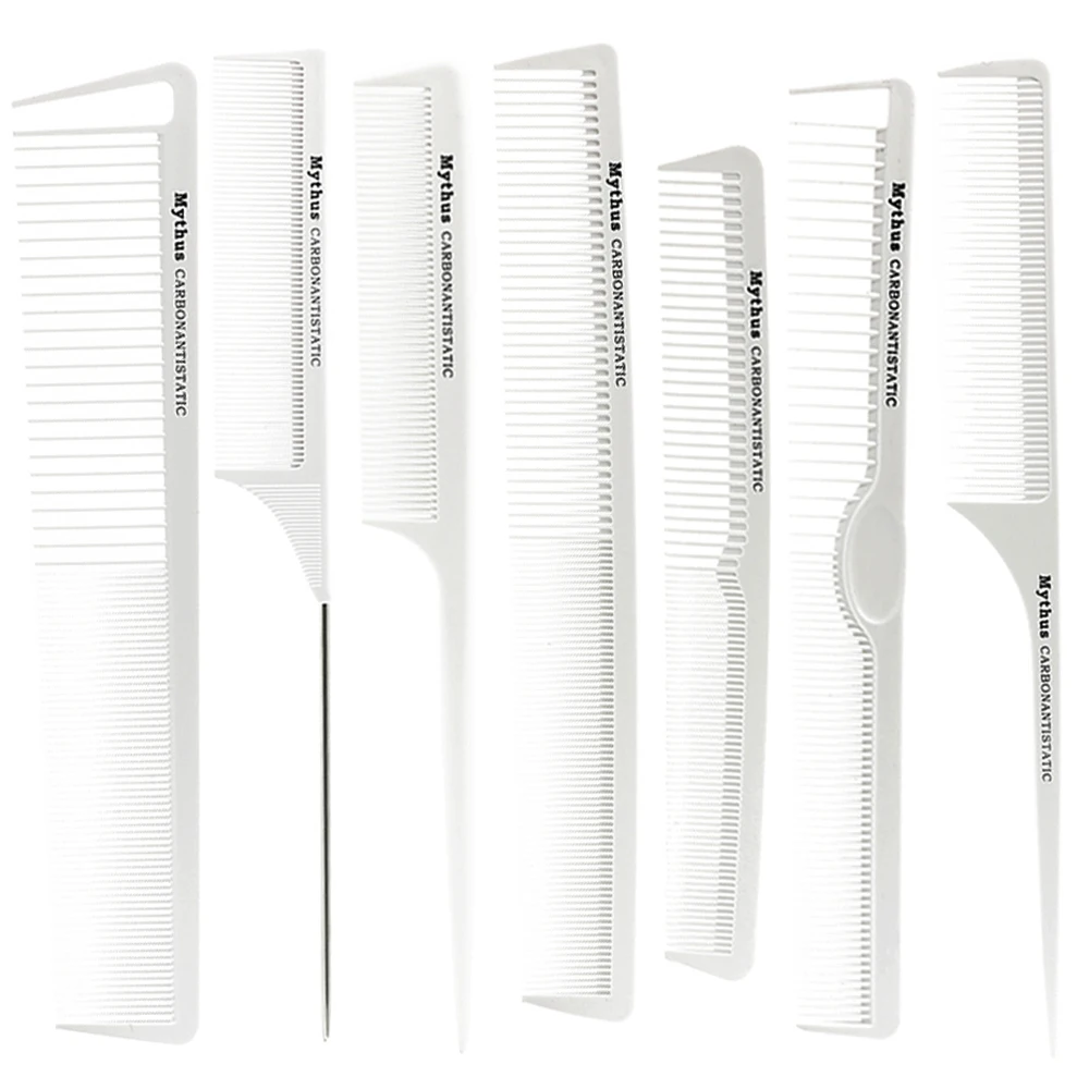 Professional Hairdressing Carbon Comb Heat Resistant Hair Comb Cutting Comb Set 7 Designs Hair Comb Barber Styling Hair Comb Set 
Professional Hairdressing Carbon Comb Heat Resistant Hair Comb Cutting Comb Set 7 Designs Hair Comb Barber Styling Hair Comb Set