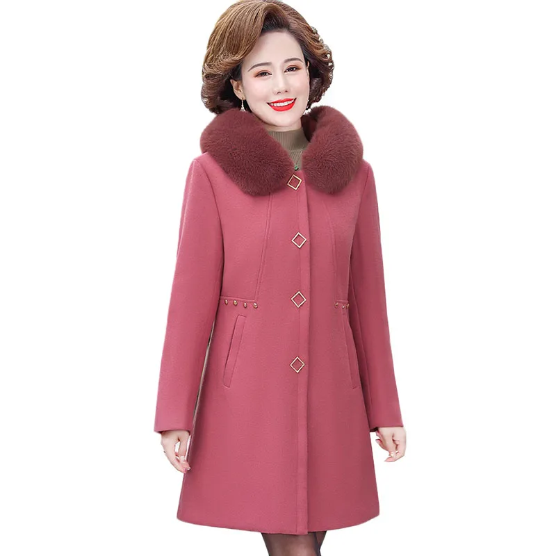 Autumn Winter Jacket Women Mom Wears Hooded Woolen Coat Warm Mid-Long Wool Coat New Casual Plus Size 5XL Female Coat Outerwear
Autumn Winter Jacket Women Mom Wears Hooded Woolen Coat Warm Mid-Long Wool Coat New Casual Plus Size 5XL Female Coat Outerwear
