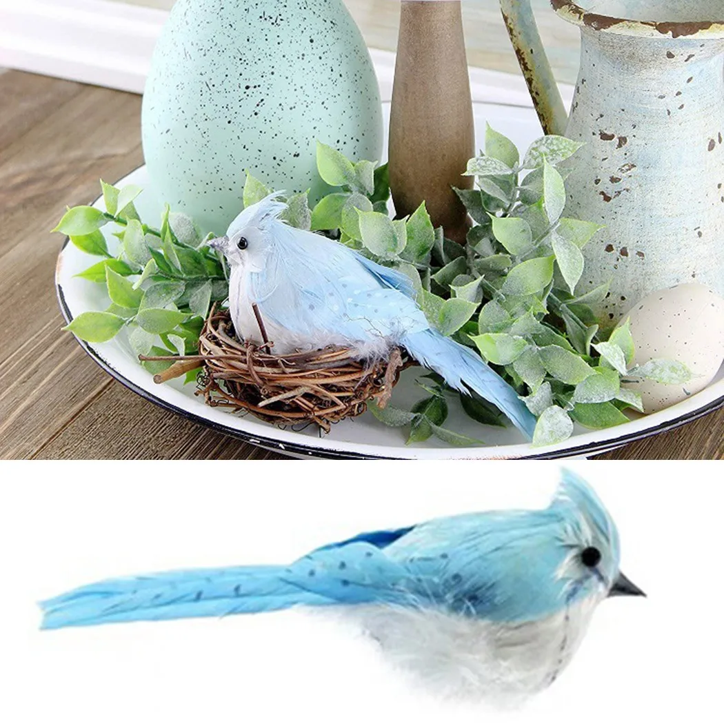 Blue And White Bird Simulation Bird Garden Artificial Clip-on Blue White Feathered Birds Christmas Navidad Ornaments Tree Decors
Blue And White Bird Simulation Bird Garden Artificial Clip-on Blue White Feathered Birds Christmas Navidad Ornaments Tree Decors