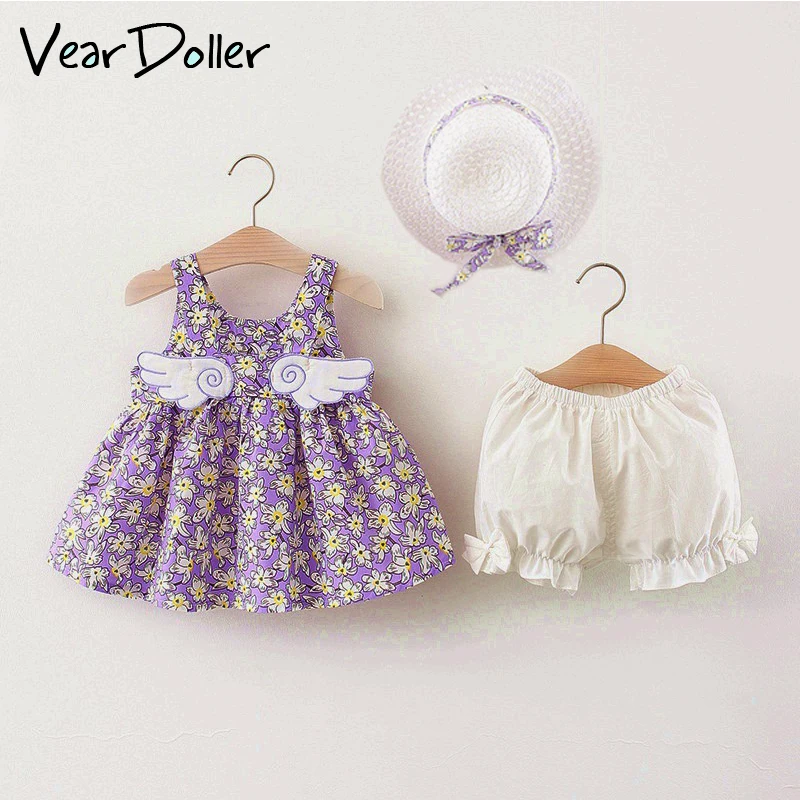 VearDoller Kids Clothing Set 3Pcs Set Kids Cute Floral Pattern Wing Dress+Solid Shorts+ Bow Kids Kids Clothin
VearDoller Kids Clothing Set 3Pcs Set Kids Cute Floral Pattern Wing Dress+Solid Shorts+ Bow Kids Kids Clothin