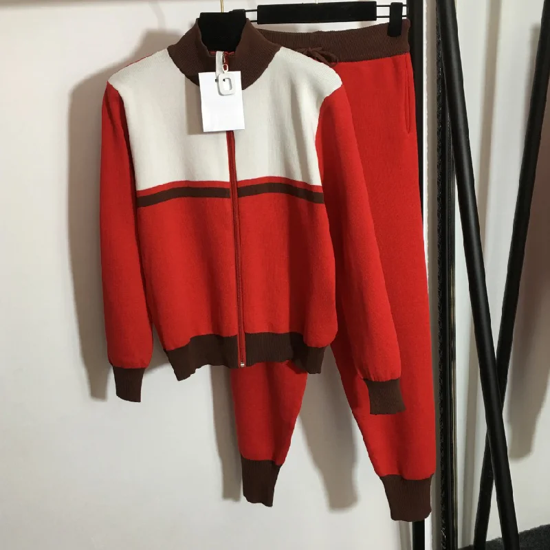 2021luxury design fashion color blocking knit stand collar zipper women's coat + drawstring elastic waist Leggings women's pants
2021luxury design fashion color blocking knit stand collar zipper women's coat + drawstring elastic waist Leggings women's pants