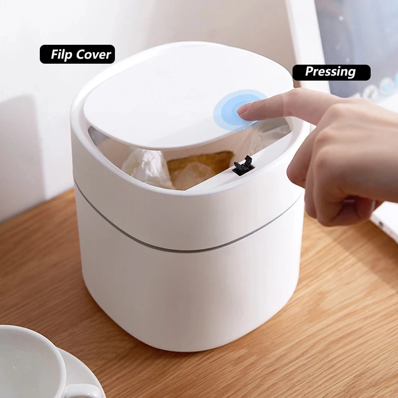 Desktop Waste Bin Plastic Pressing Type Desktop Trash Can Household Office Sundries Garbage Basket with Lid Home Accessories
Desktop Waste Bin Plastic Pressing Type Desktop Trash Can Household Office Sundries Garbage Basket with Lid Home Accessories