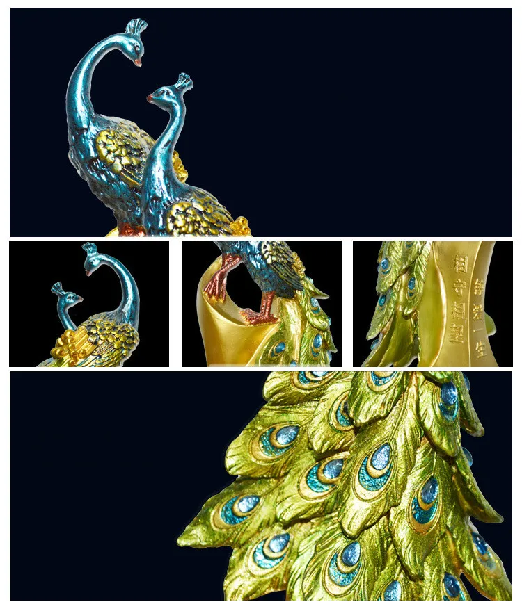 Creative New Peacock Vase Flower Arrangement Practical Novelty Craft Wedding Wine Cabinet Decorative Resin Decor
Creative New Peacock Vase Flower Arrangement Practical Novelty Craft Wedding Wine Cabinet Decorative Resin Decor