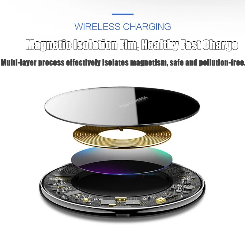 QI 10W Wireless Charger Smart Rapid Wireless Charging Stand Dock Ultra-Thin Quick Charge Desktop Pad for iPhone Huawei Xiaomi
QI 10W Wireless Charger Smart Rapid Wireless Charging Stand Dock Ultra-Thin Quick Charge Desktop Pad for iPhone Huawei Xiaomi
