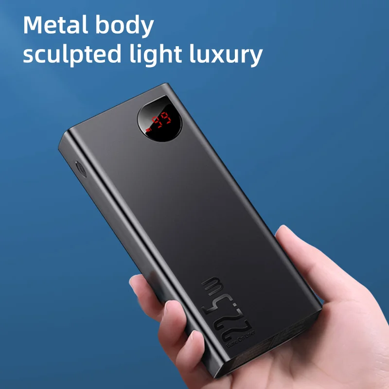 Power Bank 30000mAh with 20W PD Fast Charging Powerbank Portable External Battery Charger For iPhone 12 Pro Xiaomi Huawei
Power Bank 30000mAh with 20W PD Fast Charging Powerbank Portable External Battery Charger For iPhone 12 Pro Xiaomi Huawei