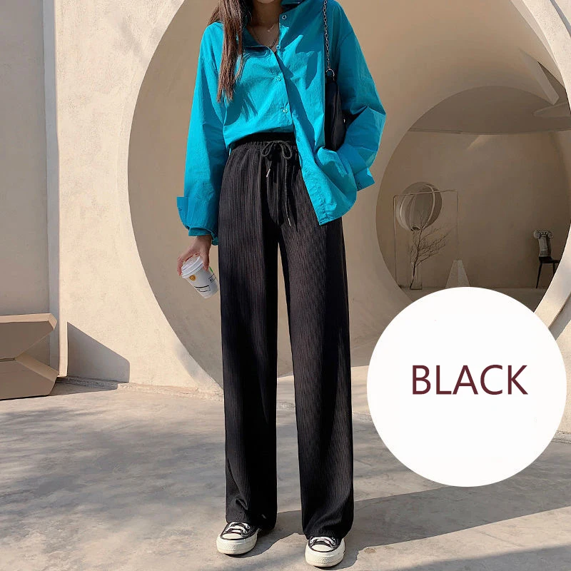 Summer Solid High Waist Knit Baggy Long Pants Women Korean Fashion Plus Size Wide Leg Pants Casual Pockets Beach Stacked Pant
Summer Solid High Waist Knit Baggy Long Pants Women Korean Fashion Plus Size Wide Leg Pants Casual Pockets Beach Stacked Pant