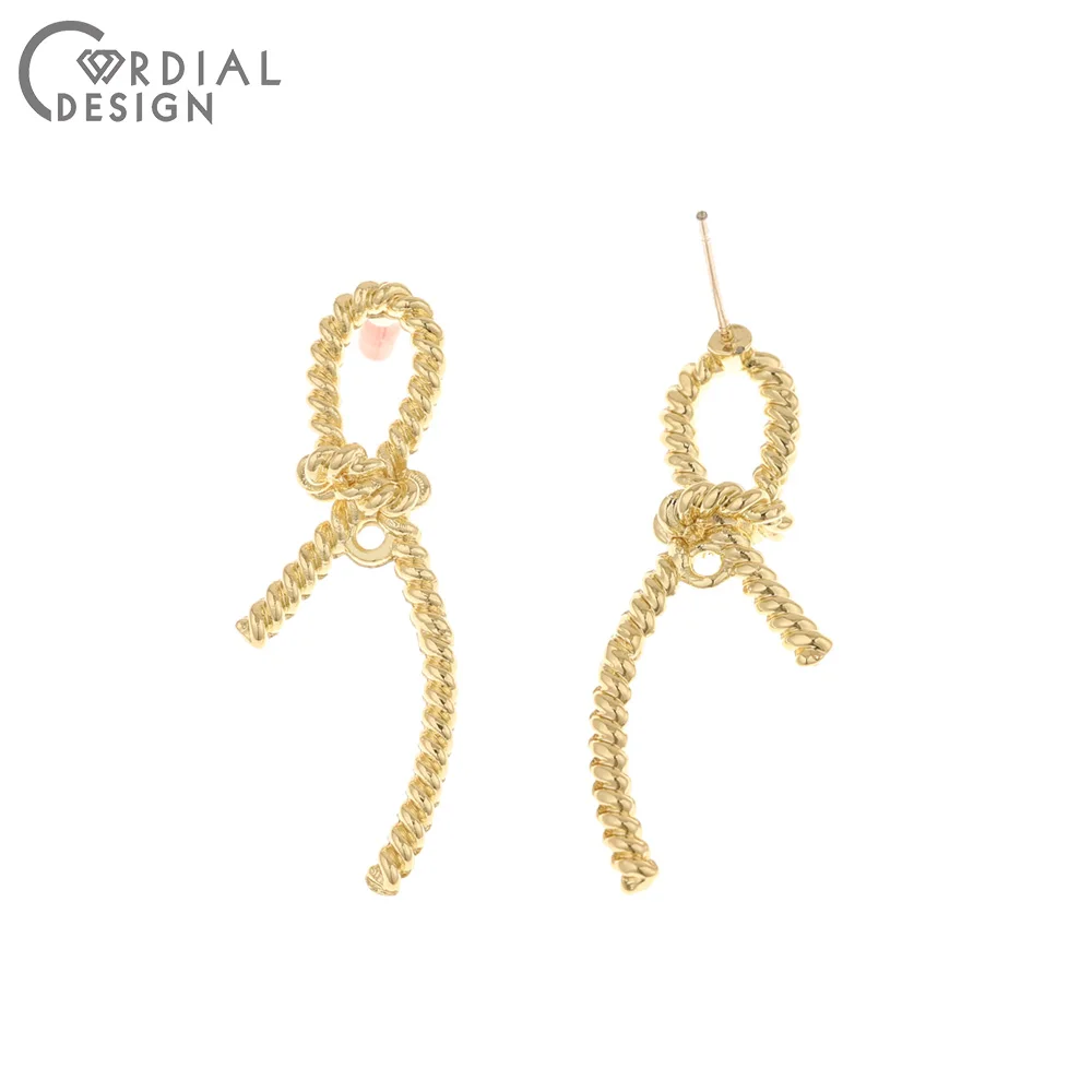 Cordial Design 100Pcs 14*36MM Jewelry Accessories/Earring Stud/Tie Knot Shape/DIY Making/Hand Made/Jewelry Findings & Components
Cordial Design 100Pcs 14*36MM Jewelry Accessories/Earring Stud/Tie Knot Shape/DIY Making/Hand Made/Jewelry Findings & Components